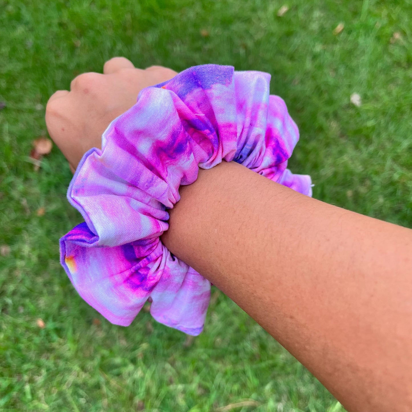 Purple and Pinkish Unicorn Scrunchies