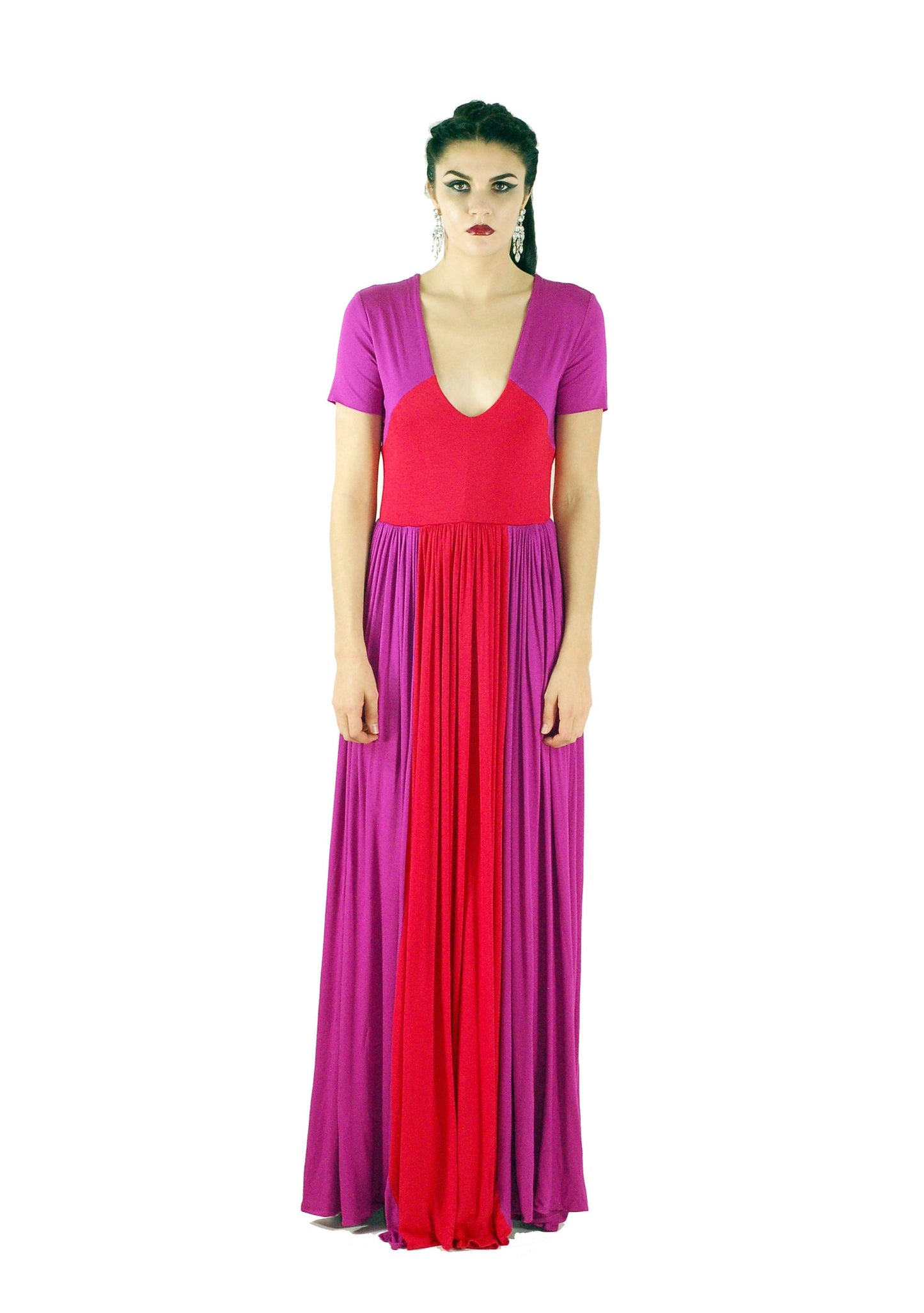 Jimena Colorblock Long Maxi Dress, Maxi Dresses, Color Block Dresses, Long Dresses, Day to Night Dresses, Extended Sizes Dresses