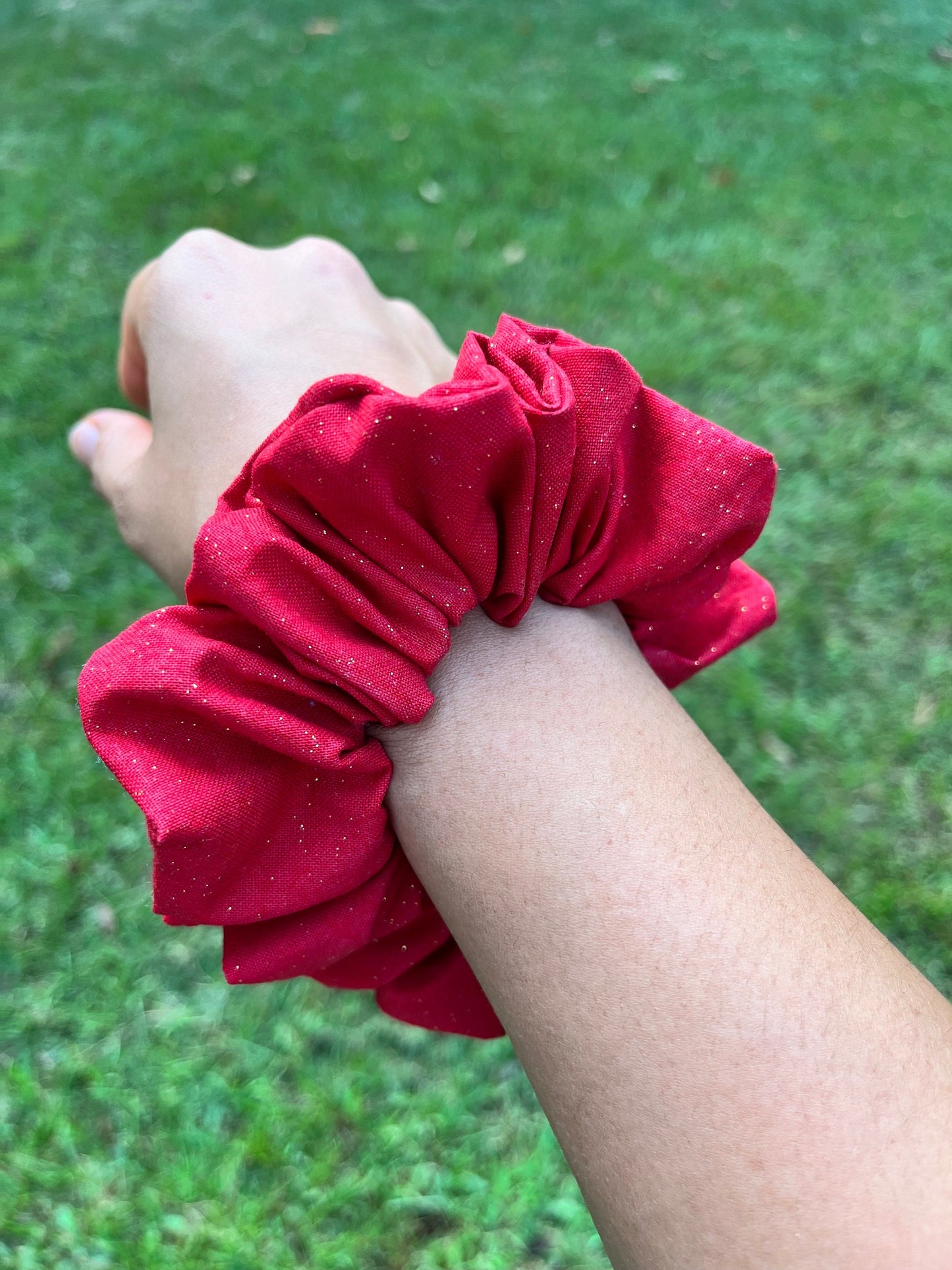 Festive Red Scrunchie set