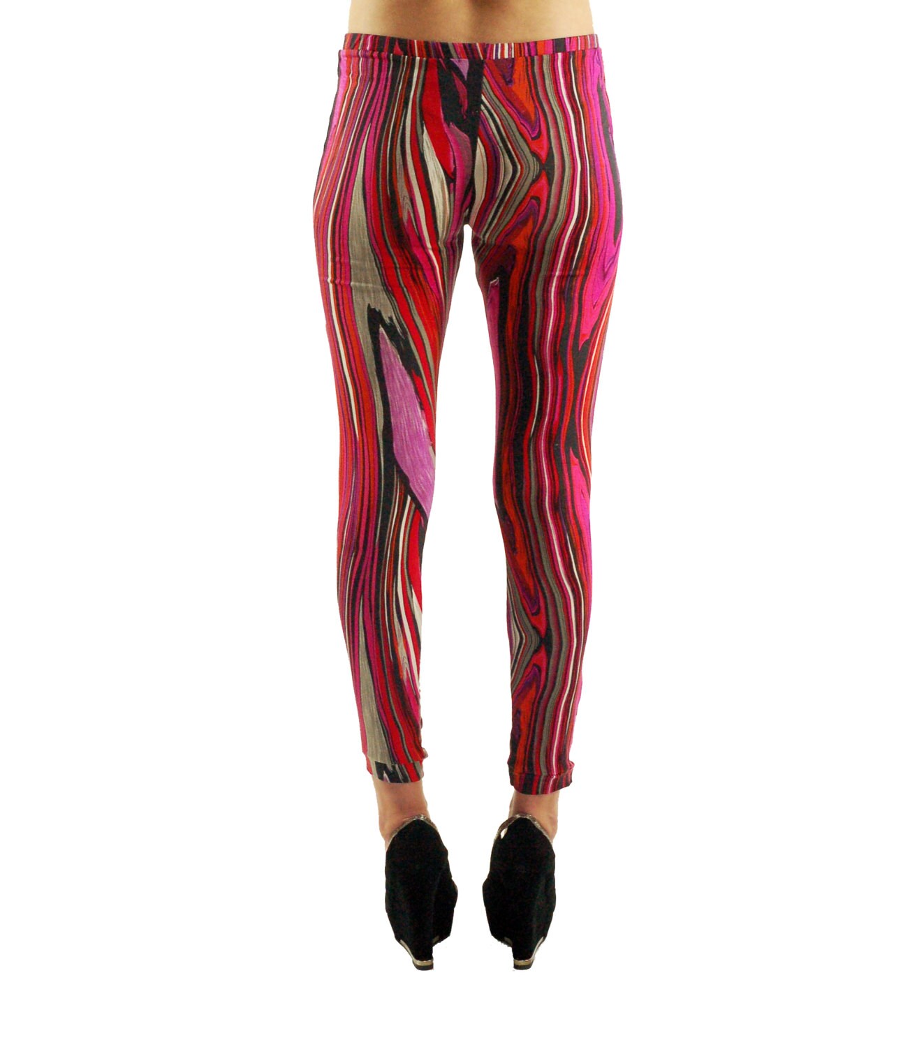 Psychedelic Print leggings, tights, leggings, Athletic leisure wear, comfortable leggings, fashion leggings, fashion tights, made to order